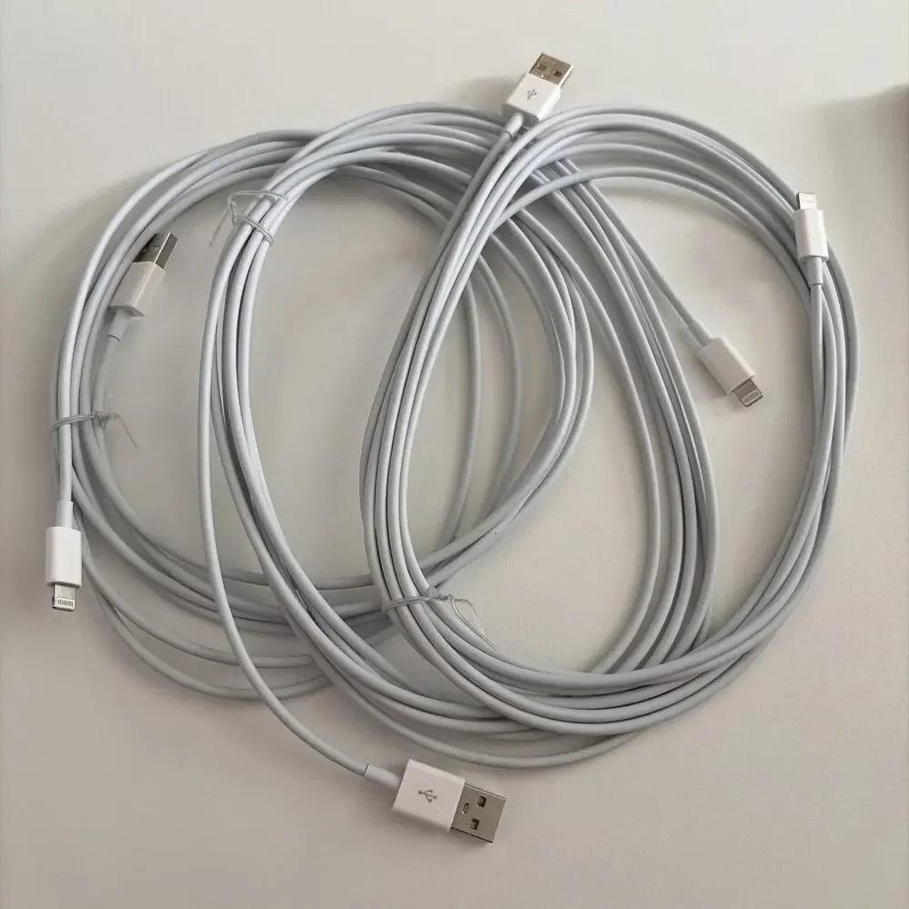 3 Pack MFi Certified iPhone Charger each 10ft Long Lighting to USB Cable Sync